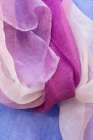 Pastel colored fabrics in hues of blue, pink, and purple. Art Print
